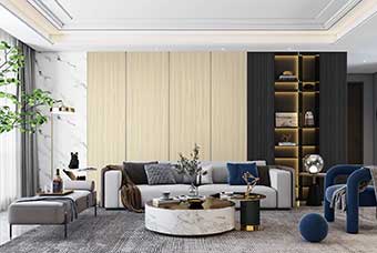 漯河轻奢风格-客厅