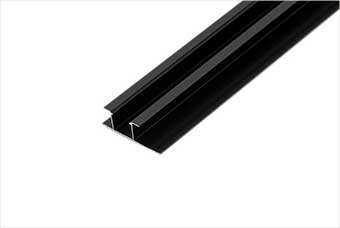 漯河航空纤维墙咔铝合金带灯中条(哑黑氧化)