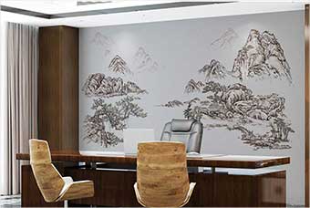 漯河森佰汇航空纤维墙咔(山水之间)