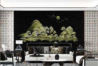 漯河森佰汇航空纤维墙咔（湖光山色）